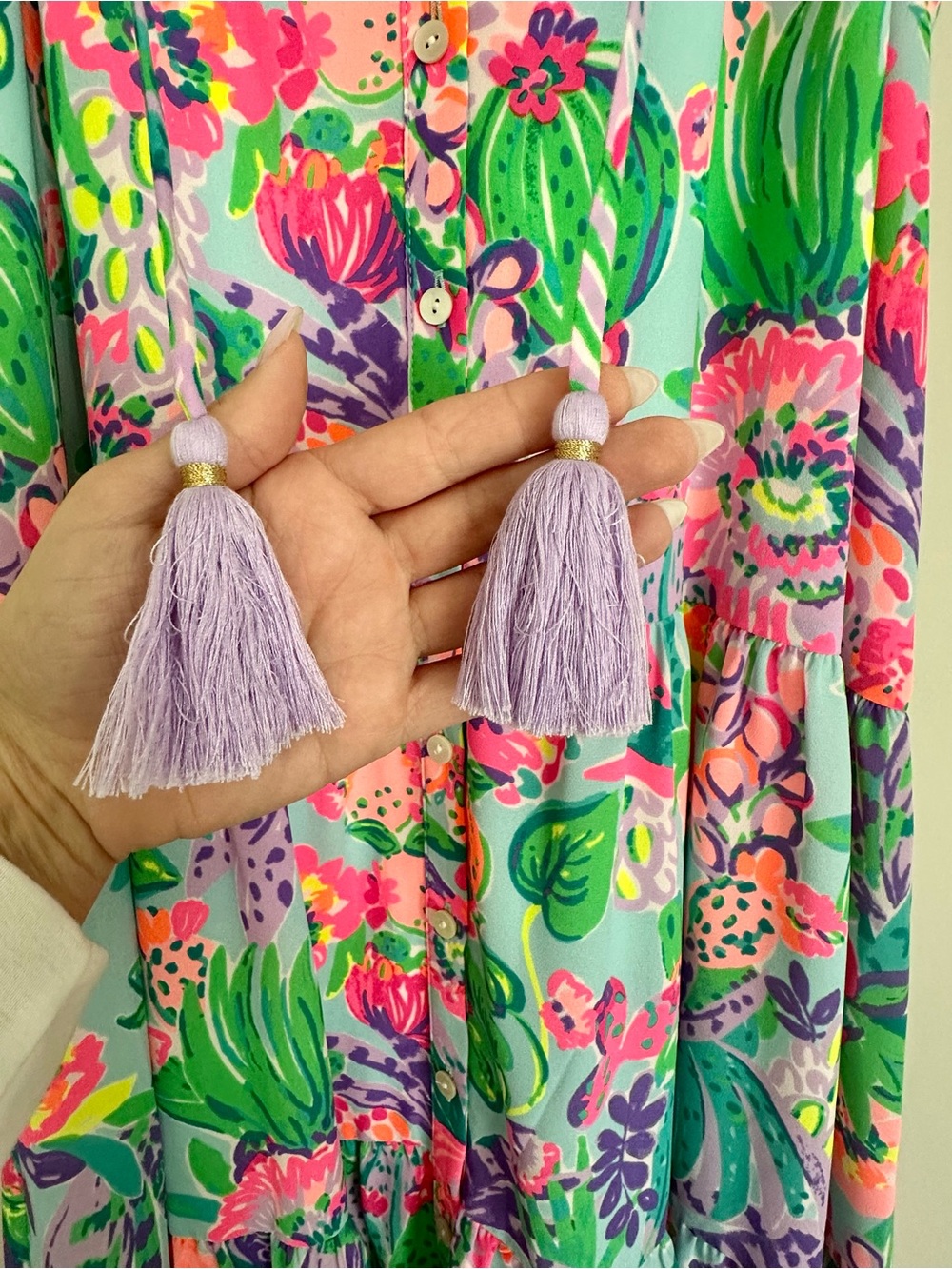 Lilly Pulitzer Vibrant Floral dress size medium - Picture 2 of 4